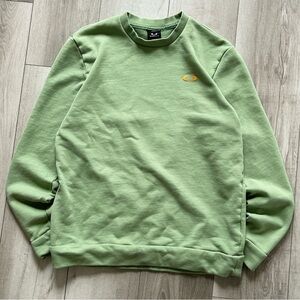 Oakley Men's Light Green Crewneck Sweater Size Small